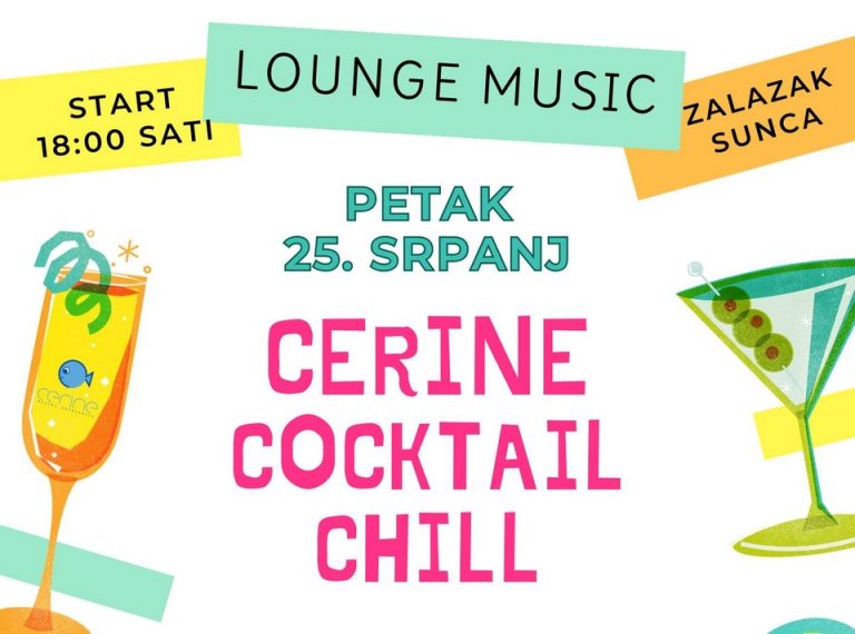 Cerine Cocktail Chill – večeras na bazenima