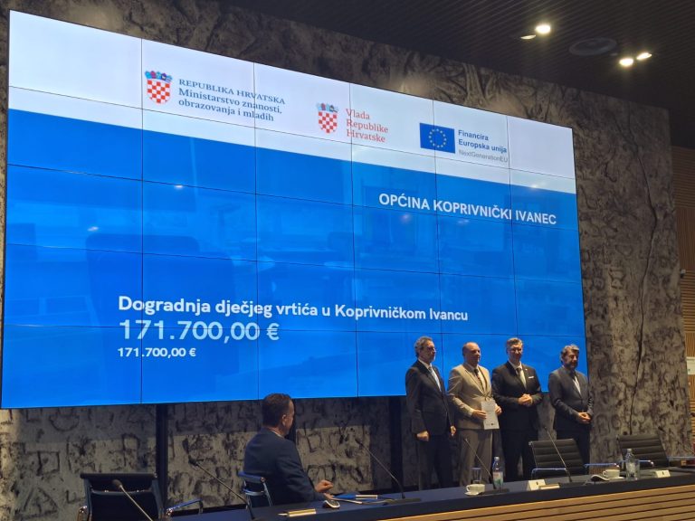 KOPRIVNIČKI IVANEC Načelnik Zoran Vrabelj potpisao vrijedan ugovor za dogradnju vrtićkih skupina
