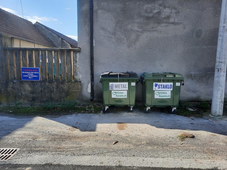 RASINJA Postavljeni novi kontejneri za odlaganje stakla i limenog otpada
