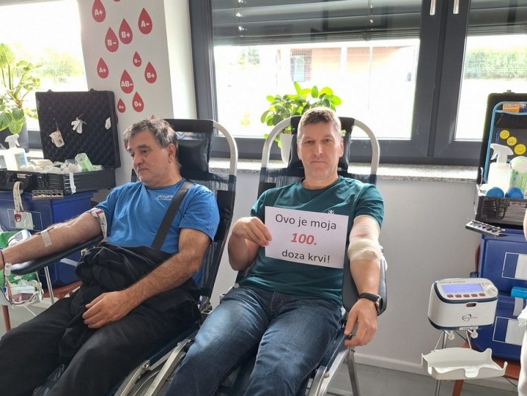 Koprivničanac Mario Pintarić jubilarni put pružio ruku spasa i postao član Kluba 100