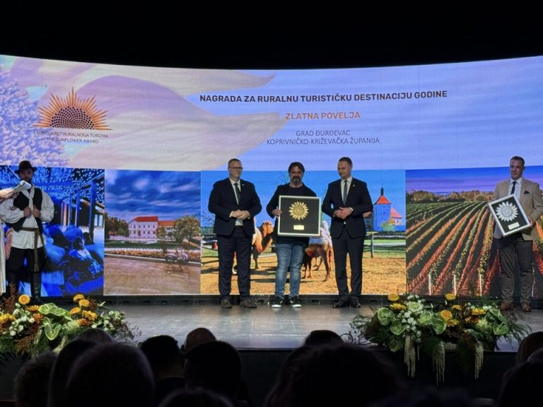 Turističkoj zajednici grada Đurđevca pripala tri Suncokreta ruralnog turizma