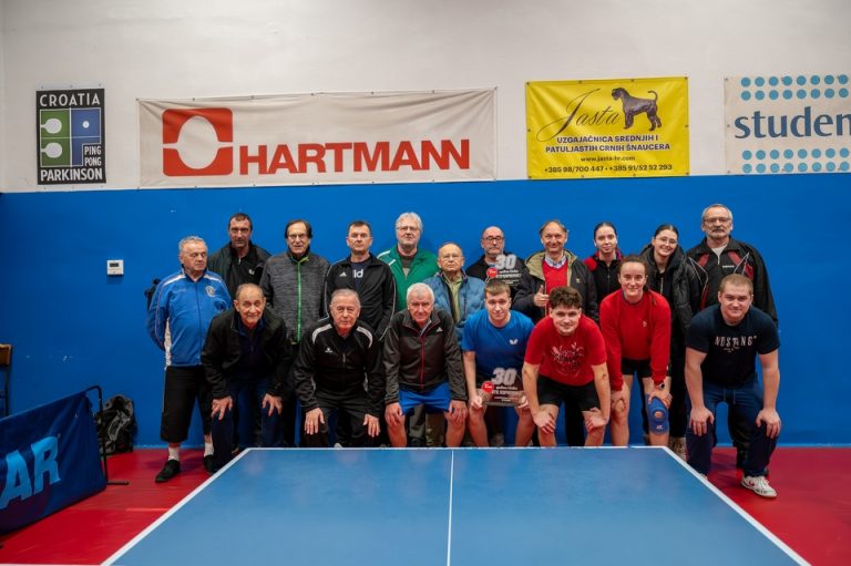 Odigran turnir povodom obilježavanja 30. godišnjice Stolnoteniskog kluba Koprivnica