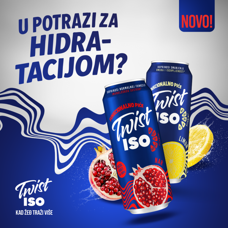 [DARIVANJE] Povodom novogodišnjih blagdana Carlsberg i portal Glas daruju vam poklon paket Twist ISO nar, novog bezalkoholnog izotoničnog pića, znamo tko je dobitnica