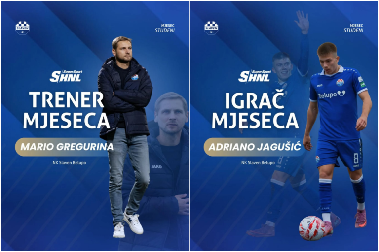 Slaven Belupo ima naj igrača i naj trenera mjeseca