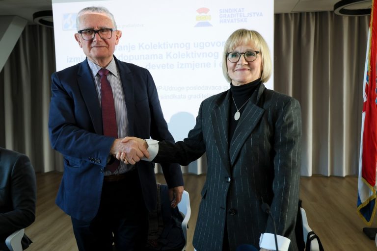 FOTO Potpisan novi Kolektivni ugovor u graditeljstvu: Povećane plaće svim grupama radnika
