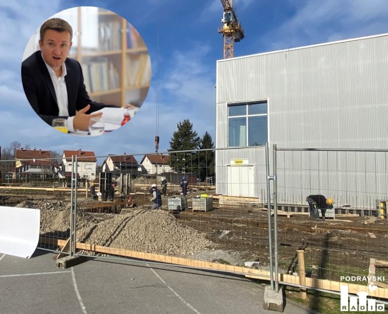FOTO Gradonačelnik Đurđevca Hrvoje Janči zadovoljan radovima: ‘Dogradnja Osnovne škole Đurđevac jedan je od najvećih projekata’