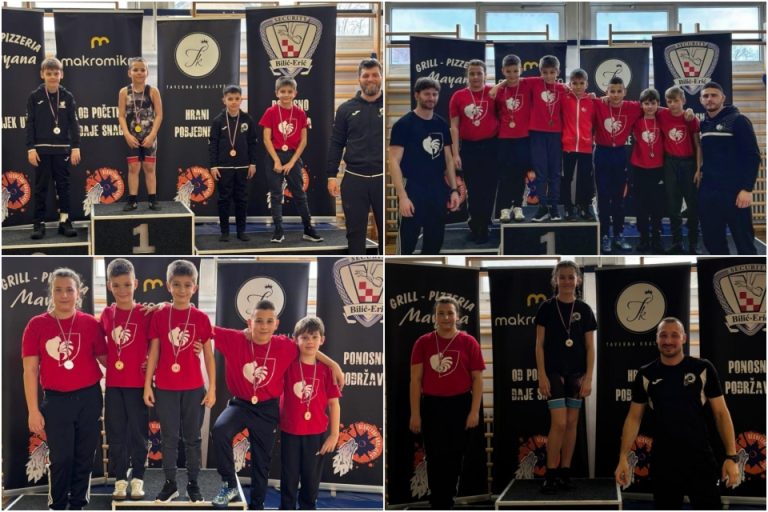 FOTO Hrvači početnici sjajni na turniru u Sesvetskom Kraljevcu, evo tko je sve stavio medalje oko vrata