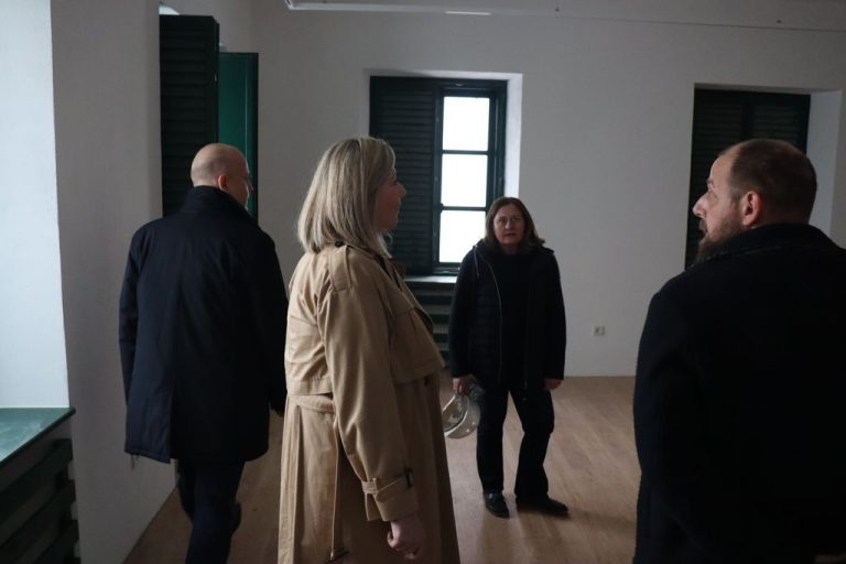 FOTO Gradonačelnik Mišel Jakšić i zamjenica Ksenija Ostriž obišli radove na energetskoj obnovi Muzeja