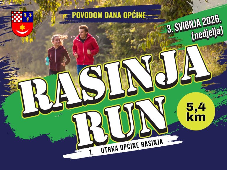 Rasinjom se trči prva rekreativna utrka od 5,4 kilometra, prijavite se