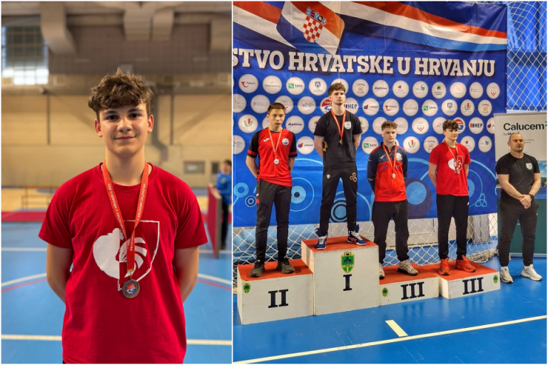 BRAVO! Mladi hrvač Viktor Lukša osvojio broncu na prvenstvu Hrvatske
