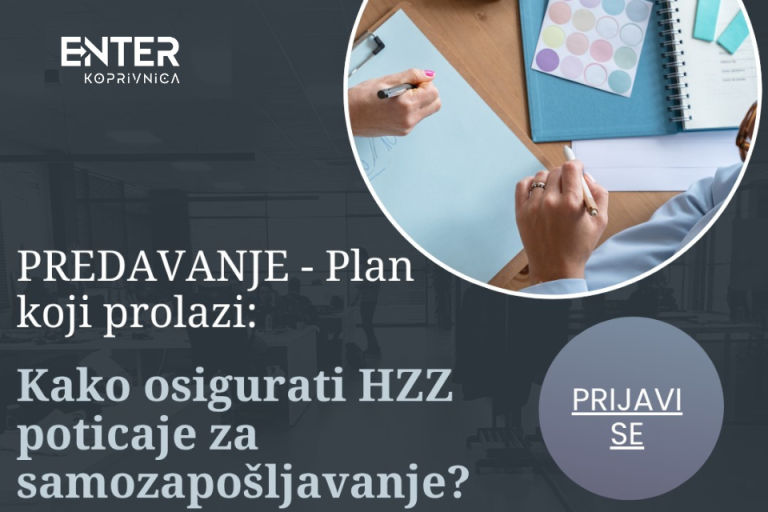PREDAVANJE – Plan koji prolazi: Kako osigurati HZZ poticaje za samozapošljavanje?