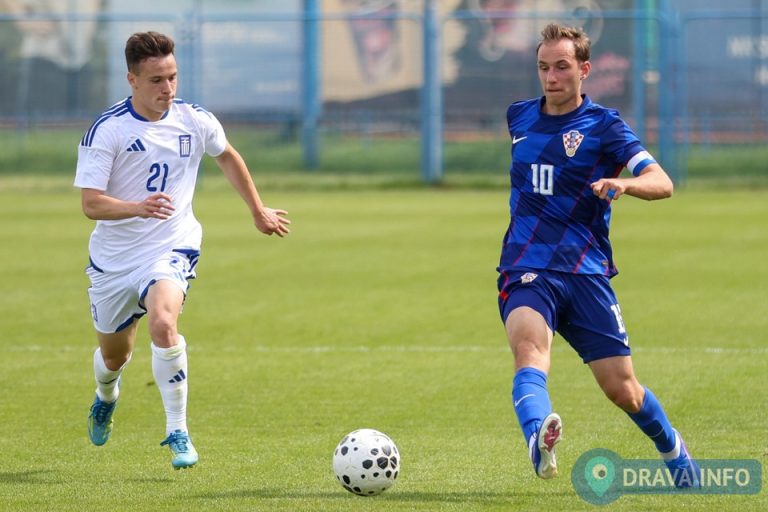 FOTO Hrvatska U-21 reprezentacija na Apašu remizirala s Grcima, čak četiri bivša i sadašnja igrača Slavena u kadru