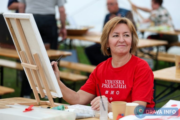 FOTO Kreativna atmosfera na Virovskoj prkačijadi, likovna kolonija privukla brojne umjetnike