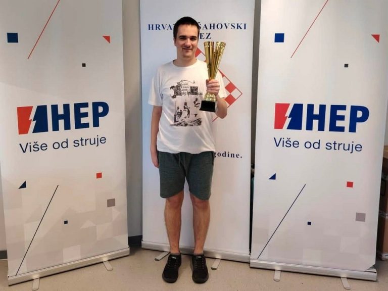 Jan Horčička osvojio broncu na juniorskom prvenstvu Hrvatske u šahu