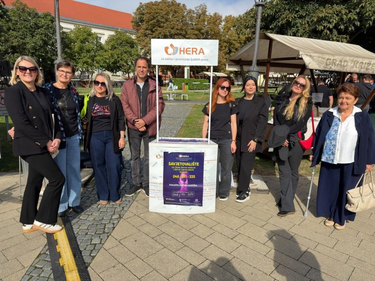 FOTO Udruga ‘HERA’ u Križevcima podigla svijest o nasilju nad ženama