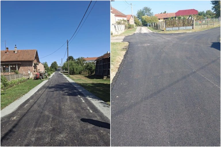 FOTO U Hlebinama se modernizira 1,1 kilometar prometnica, investicija vrijedna 90.000 eura